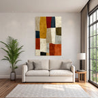 Abstract Pattern of Colored Shapes Jpg