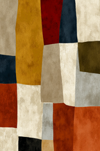 Abstraktes Muster Aus Farbigen Formen Jpg | Mid Century Modern | Einrichtungsstile
