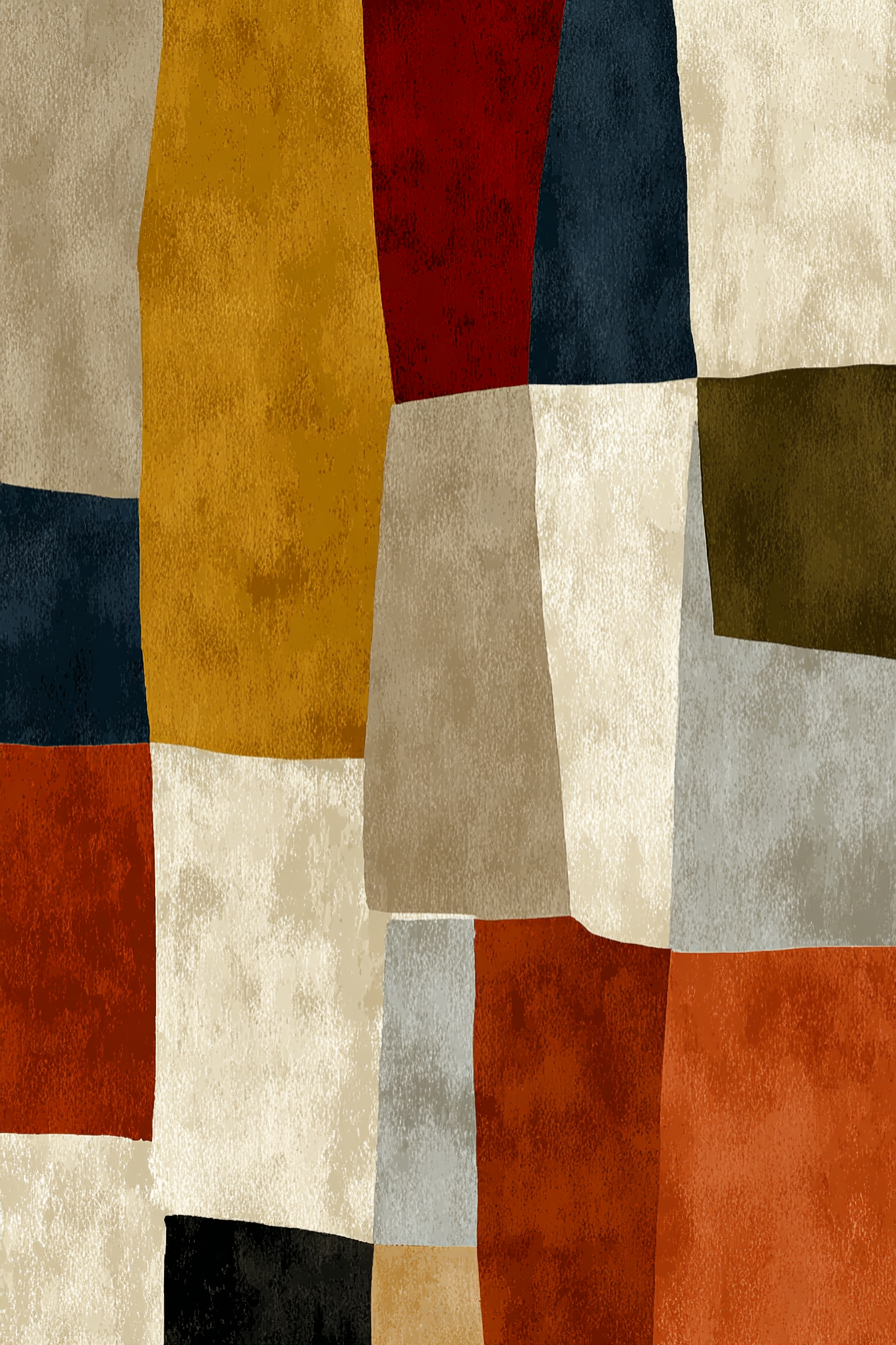 Abstraktes Muster Aus Farbigen Formen Jpg | Mid Century Modern | Einrichtungsstile