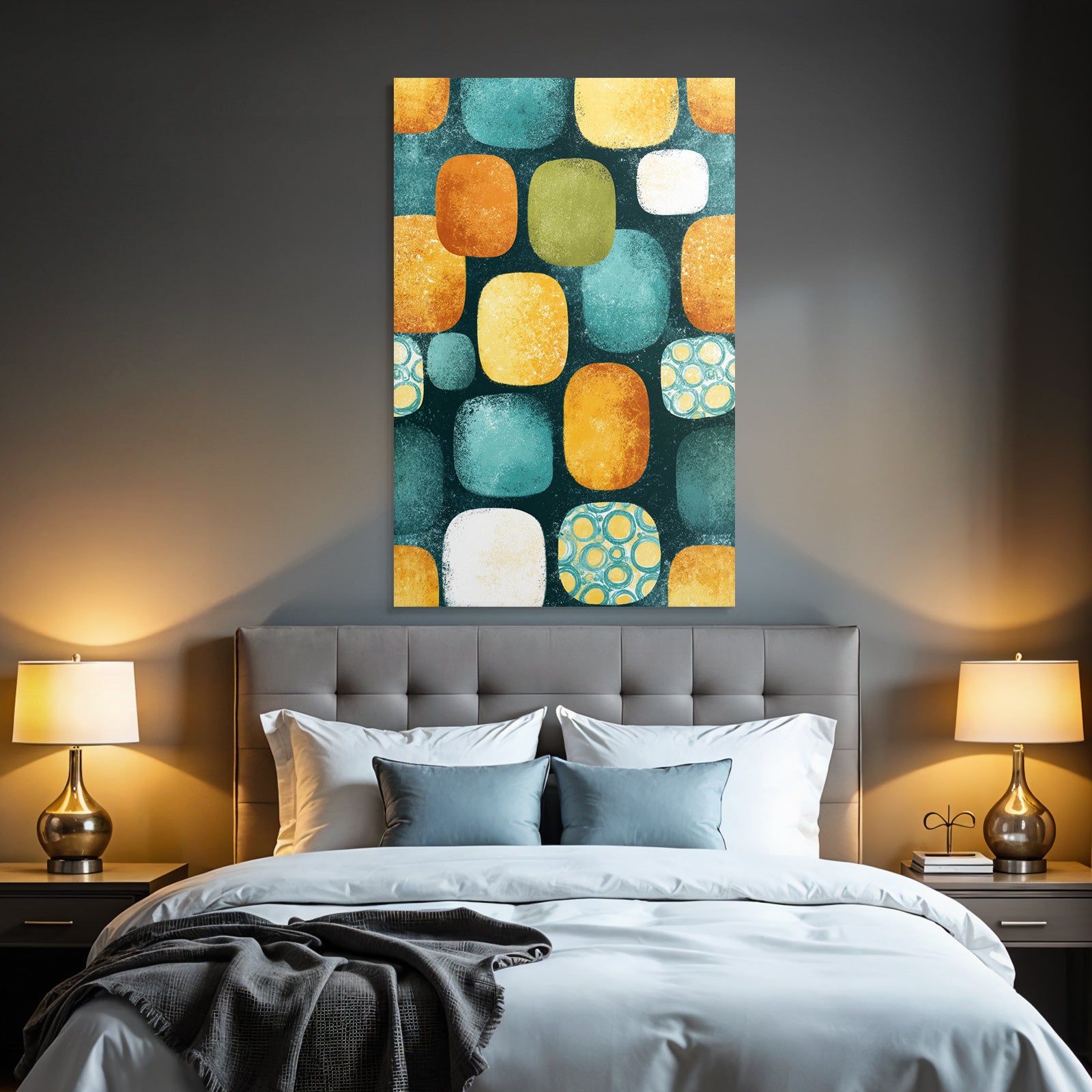Abstract pattern color on dark background