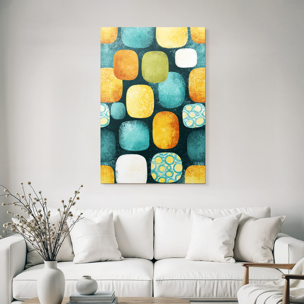 Abstract pattern color on dark background
