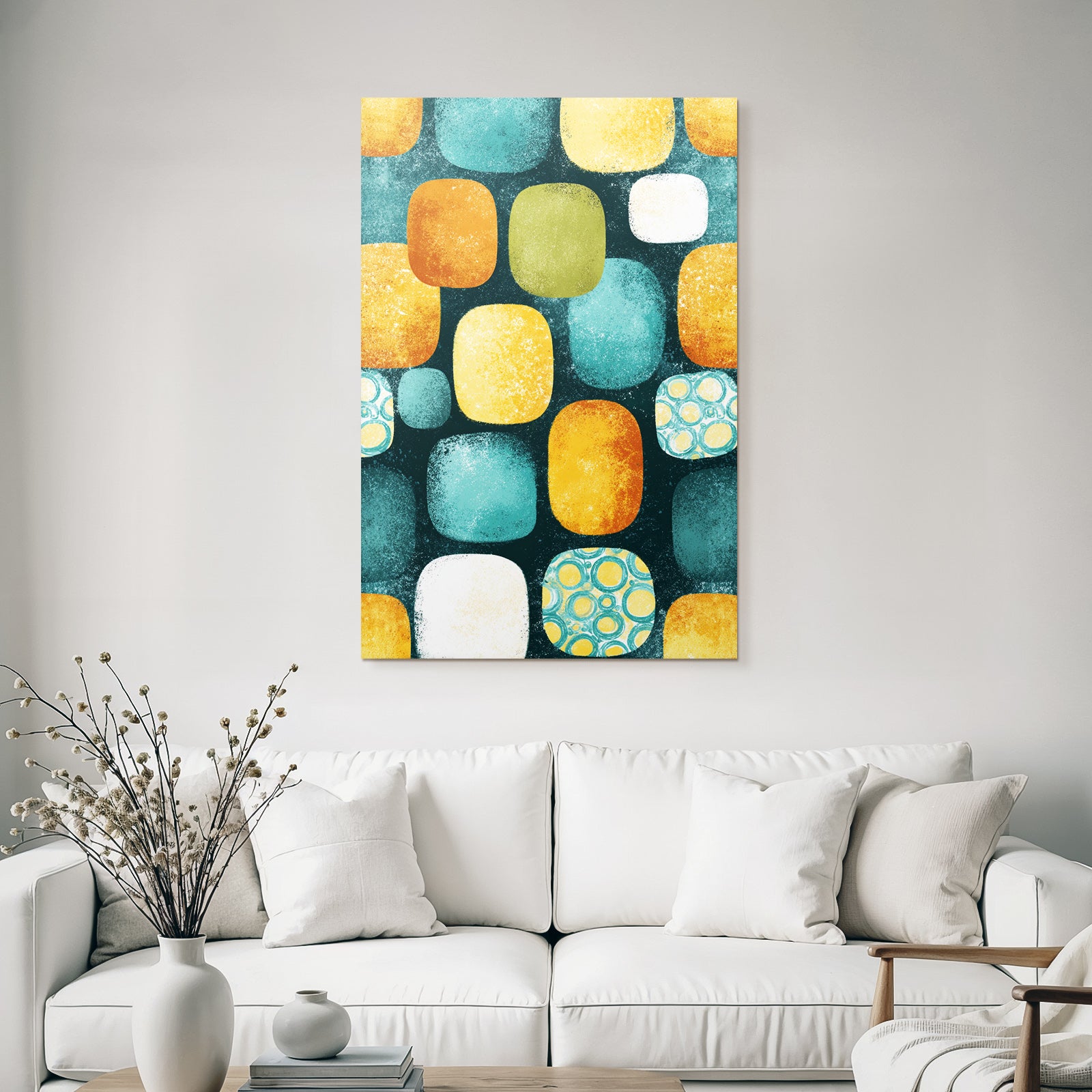 Abstract pattern color on dark background
