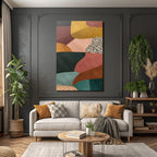 Bunte Formen Und Muster Grafikdesign