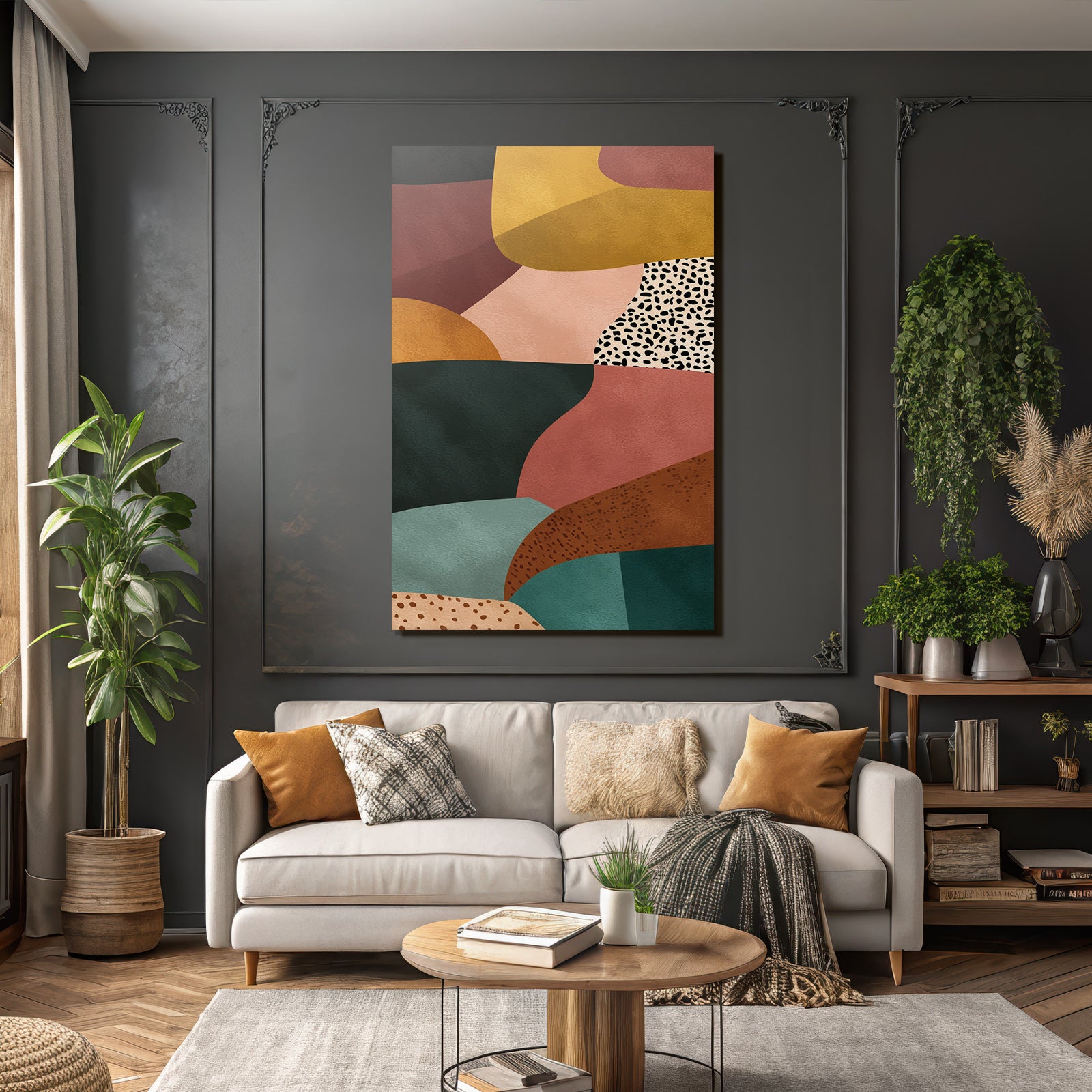 Bunte Formen Und Muster Grafikdesign