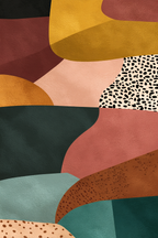 Bunte Formen Und Muster Grafikdesign | Mid Century Modern | Einrichtungsstile