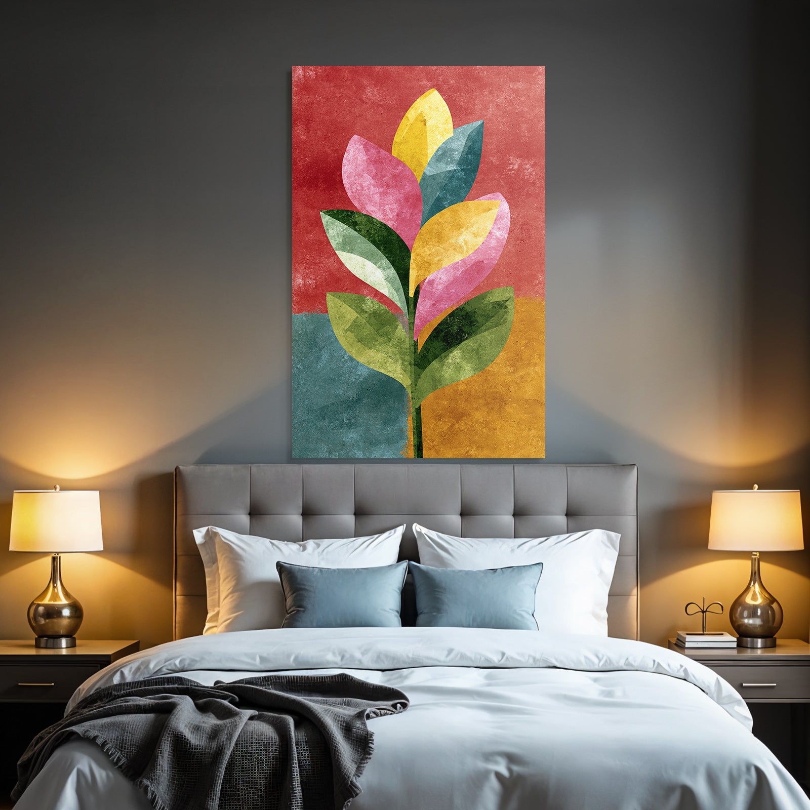 Bunte Pflanzen Illustration