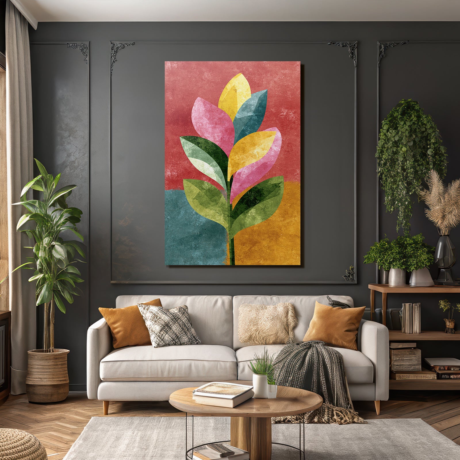 Bunte Pflanzen Illustration