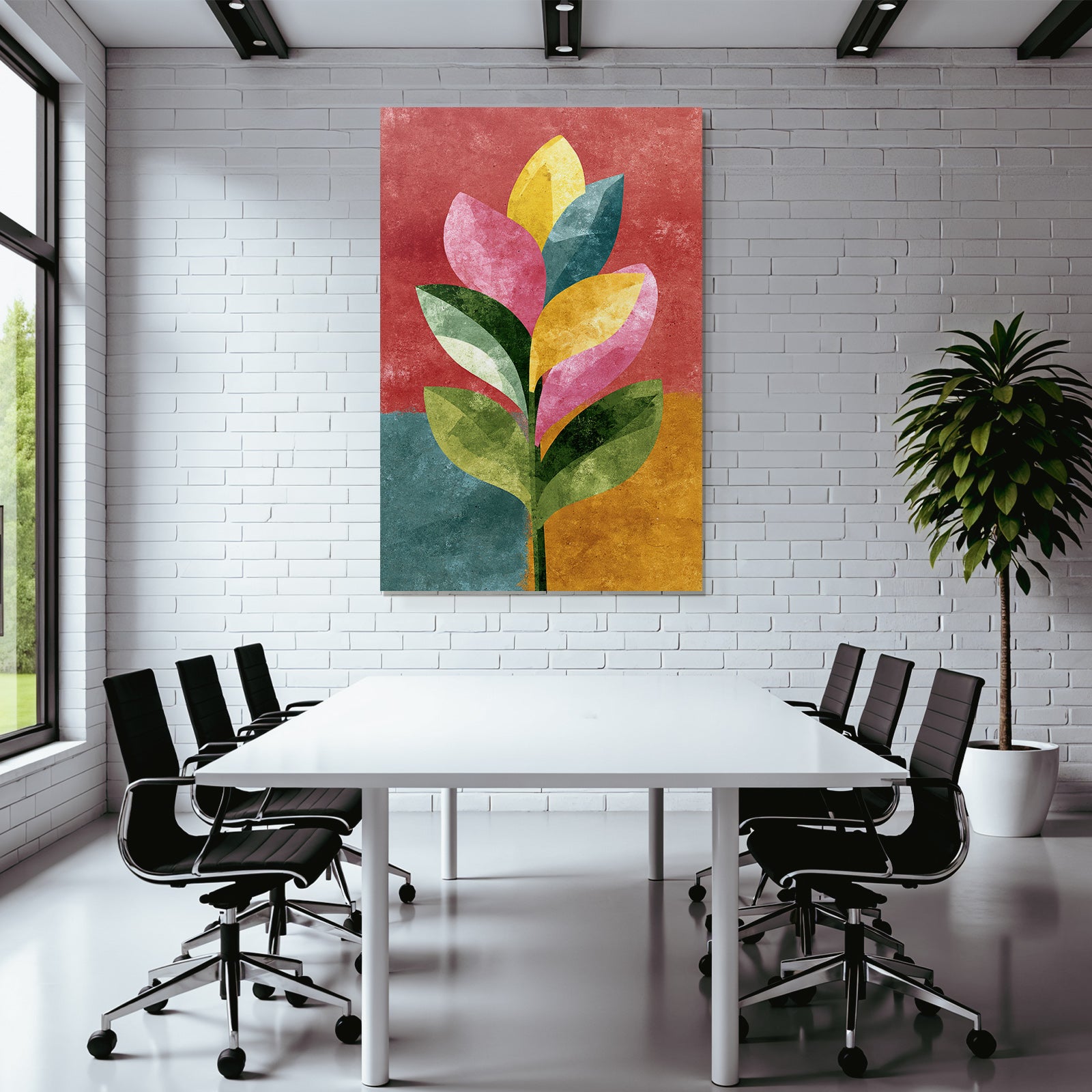 Bunte Pflanzen Illustration