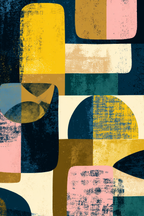 Geometrische Abstraktion Geometrische Formen Farben | Mid Century Modern | Einrichtungsstile