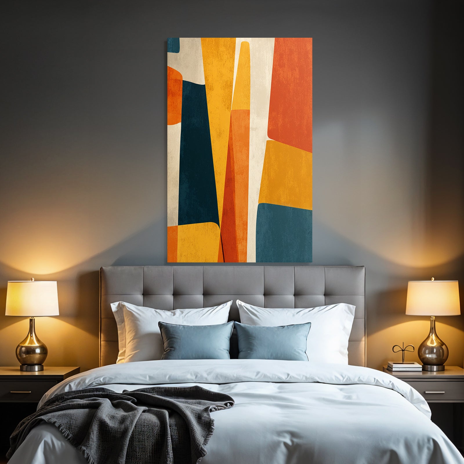 Geometrische Abstraktion Warme Farben