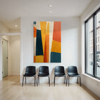 Geometrische Abstraktion Warme Farben