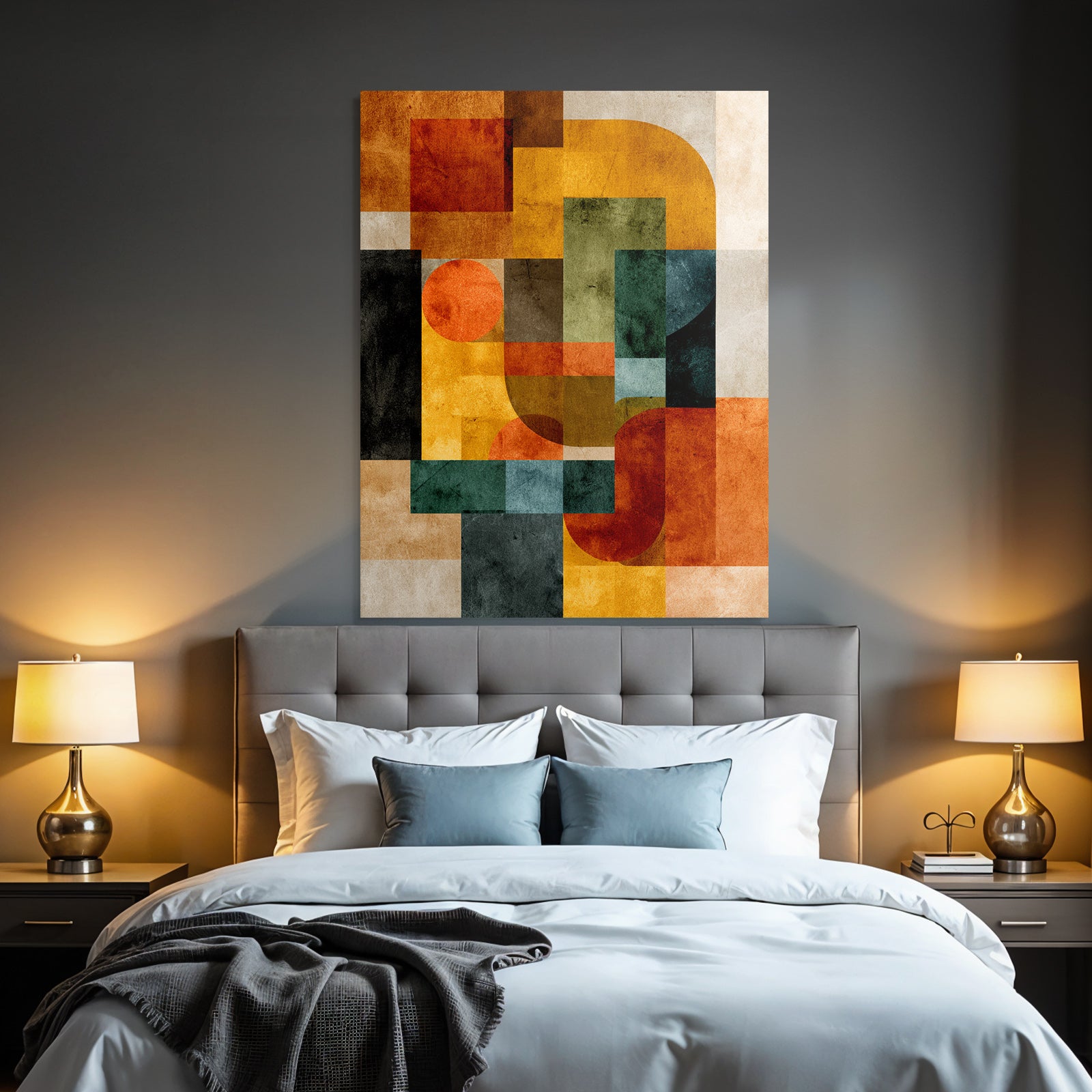 Geometrische Formen Abstrakt Zusammensetzung Farben Textures