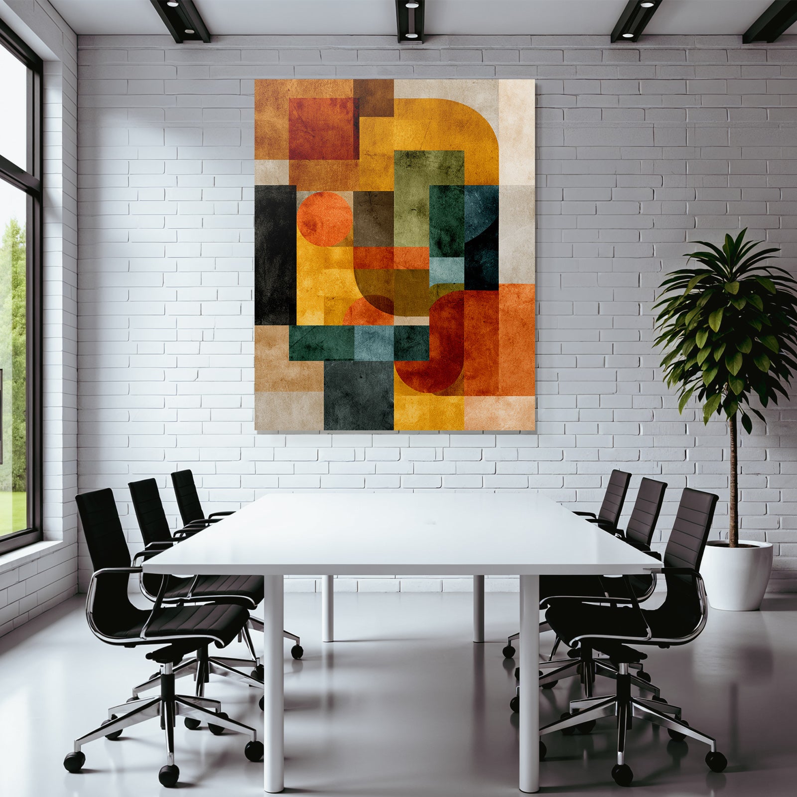 Geometrische Formen Abstrakt Zusammensetzung Farben Textures