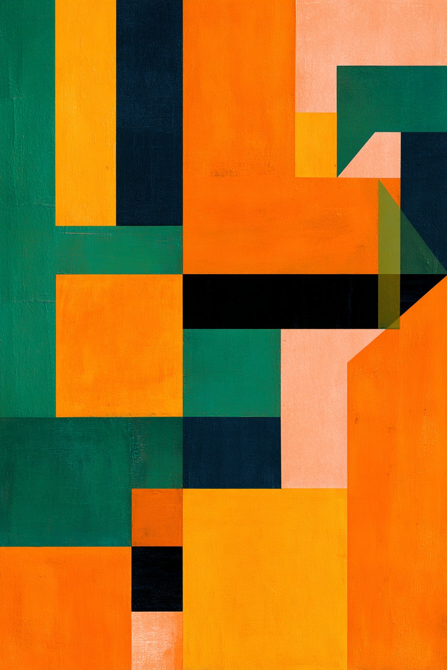 Geometrische Formen Farbenspiel | Mid Century Modern | Einrichtungsstile