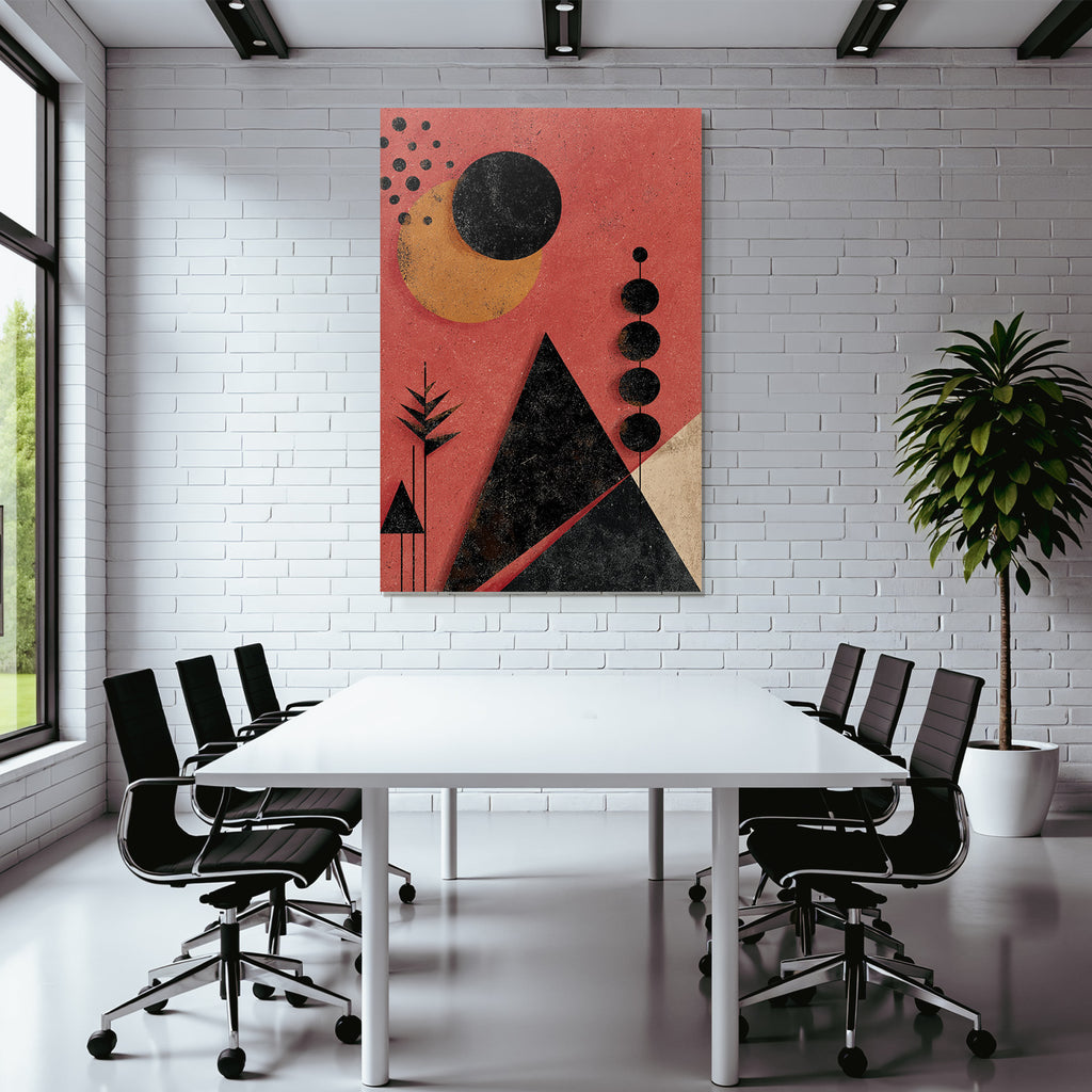 Geometrische Formen Orange Und Pink