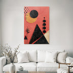 Geometrische Formen Orange Und Pink