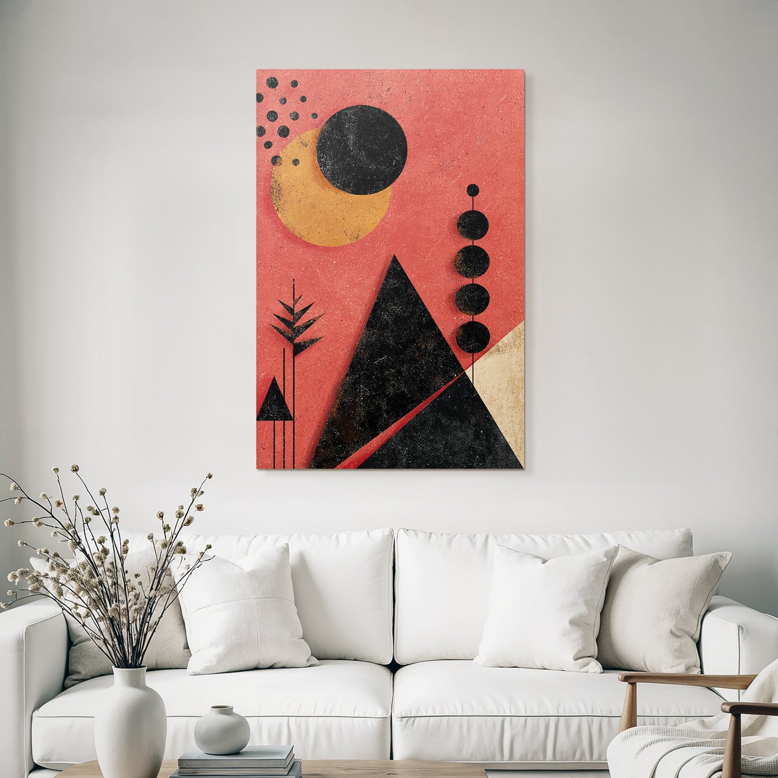 Geometrische Formen Orange Und Pink