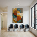 Geometrisches Abstraktes Kunstwerk Verschiedene Formen Und Farben
