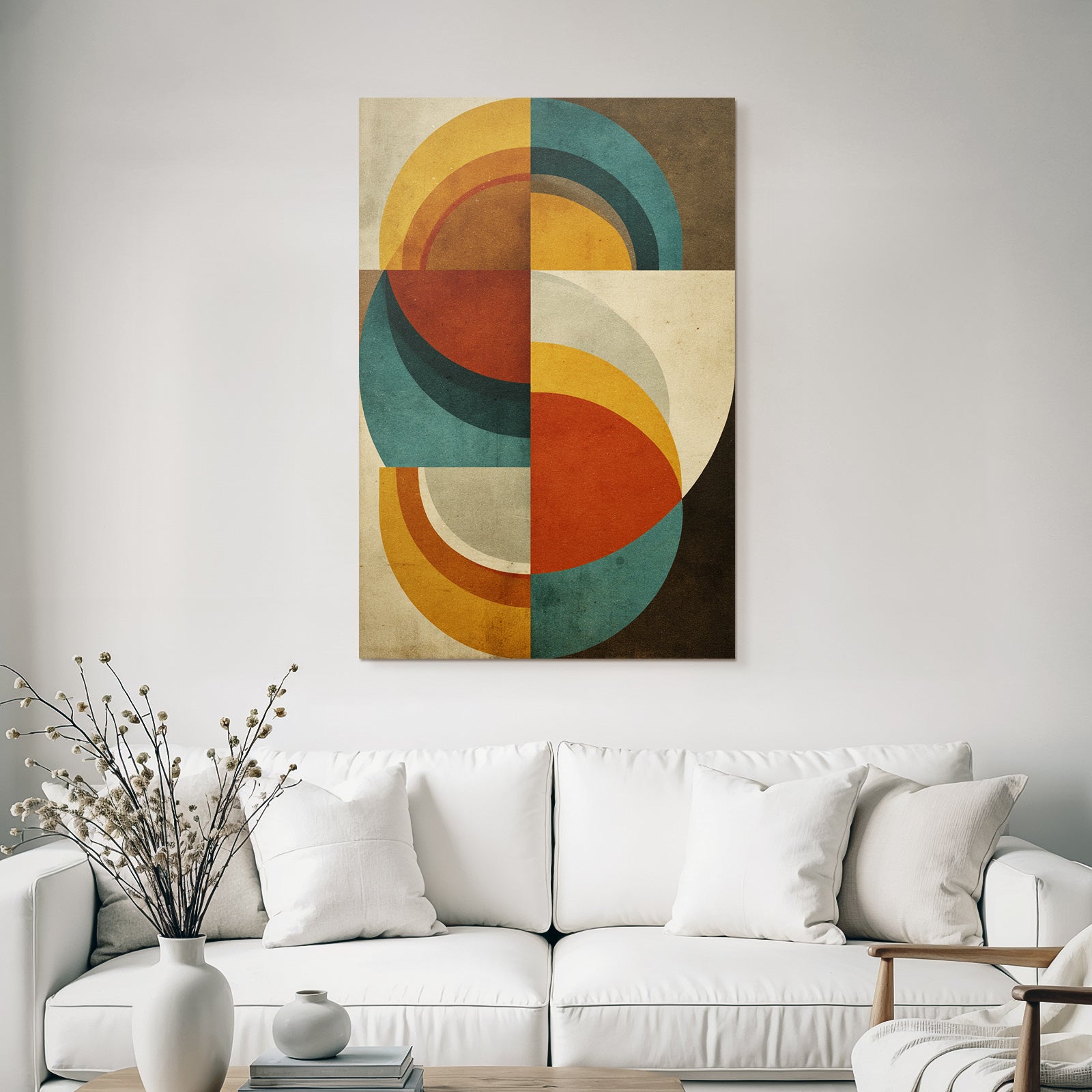 Geometrisches Abstraktes Kunstwerk Verschiedene Formen Und Farben