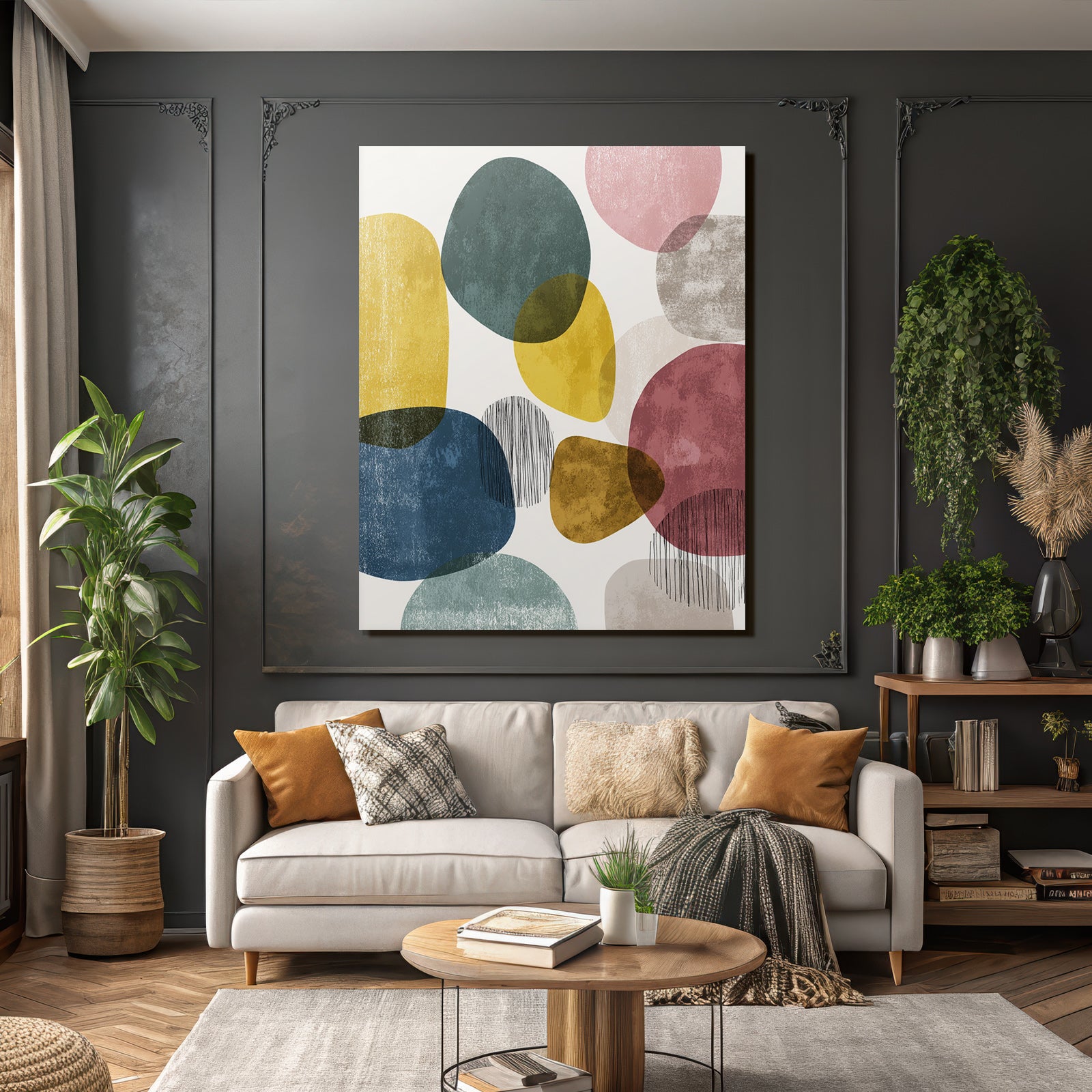 Moderne Abstrakte Gestaltung Farben Frohes Design