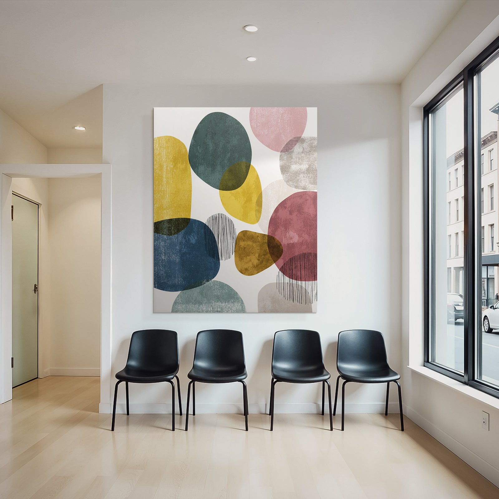 Moderne Abstrakte Gestaltung Farben Frohes Design