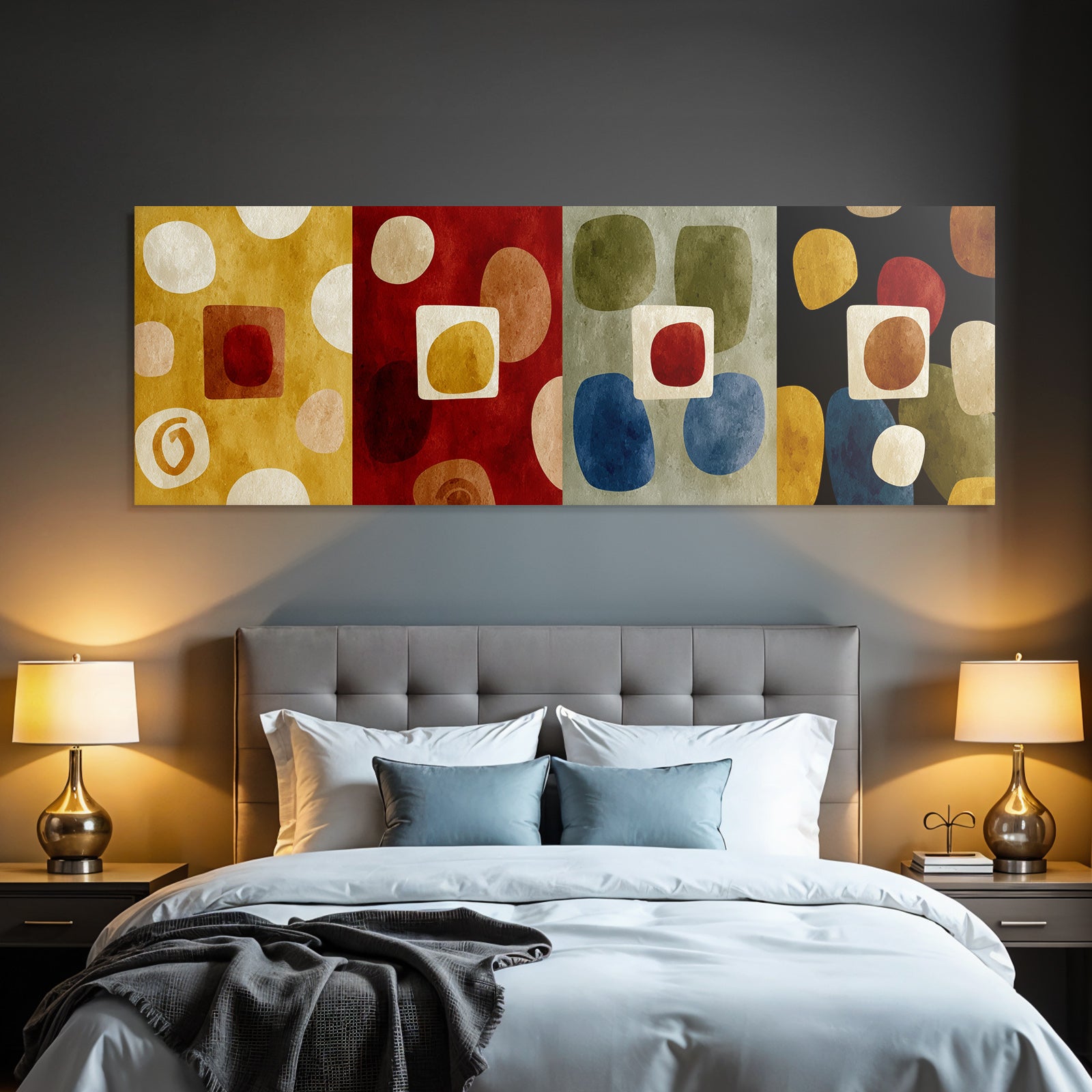 Abstraktes Design Geometrische Formen Farben