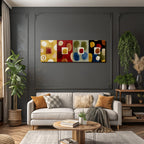 Abstraktes Design Geometrische Formen Farben