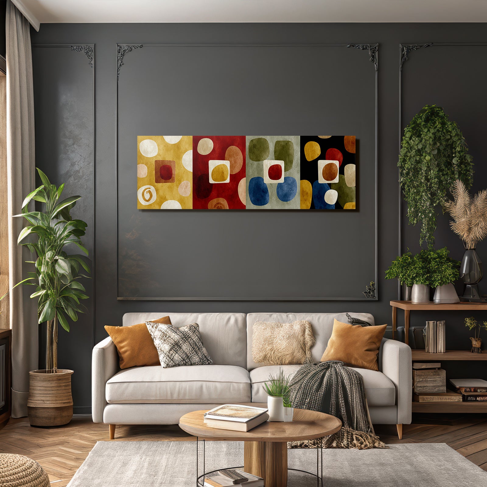 Abstraktes Design Geometrische Formen Farben