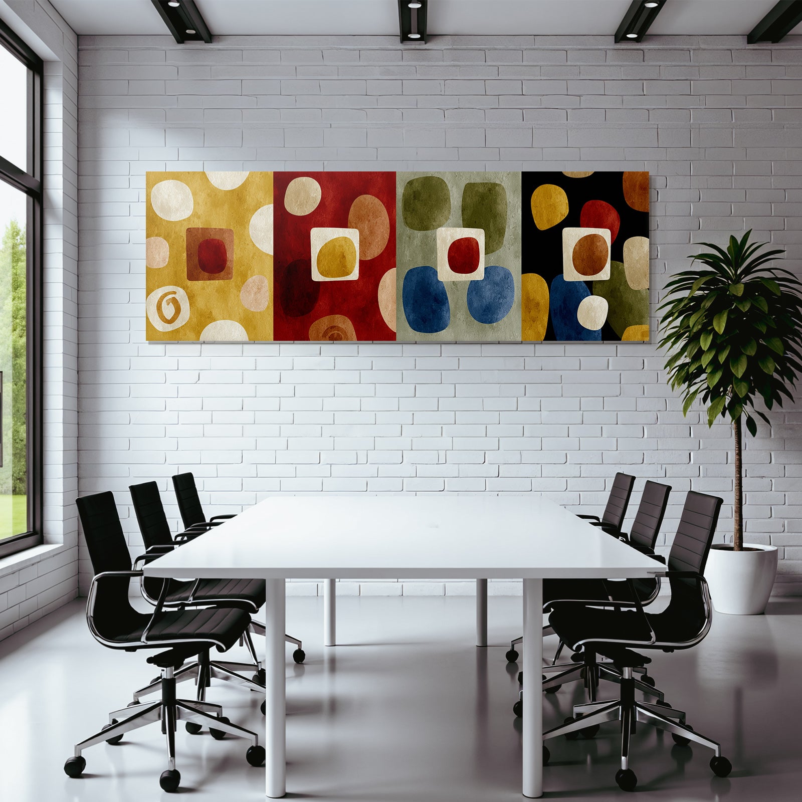 Abstraktes Design Geometrische Formen Farben