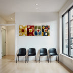 Abstraktes Design Geometrische Formen Farben