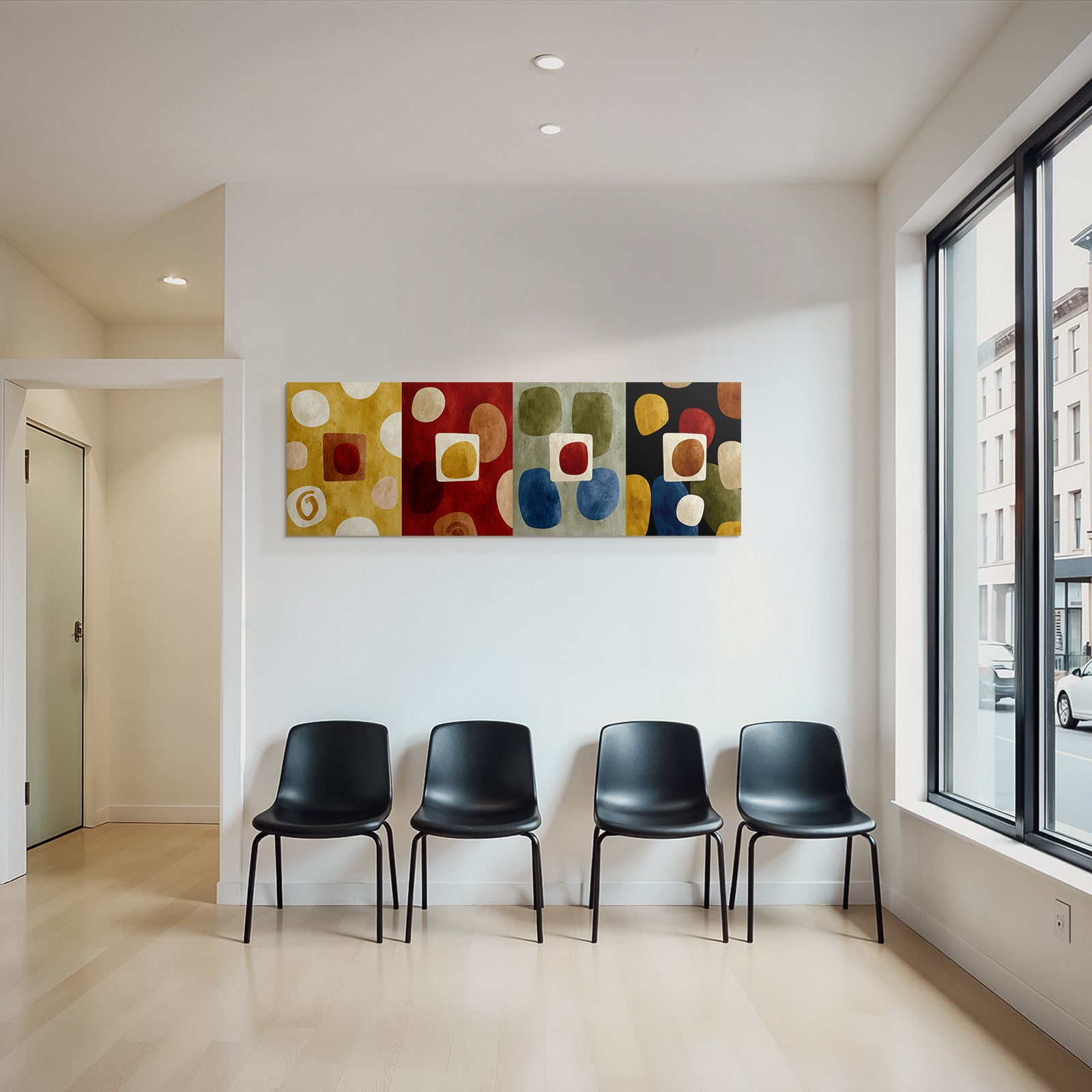 Abstraktes Design Geometrische Formen Farben