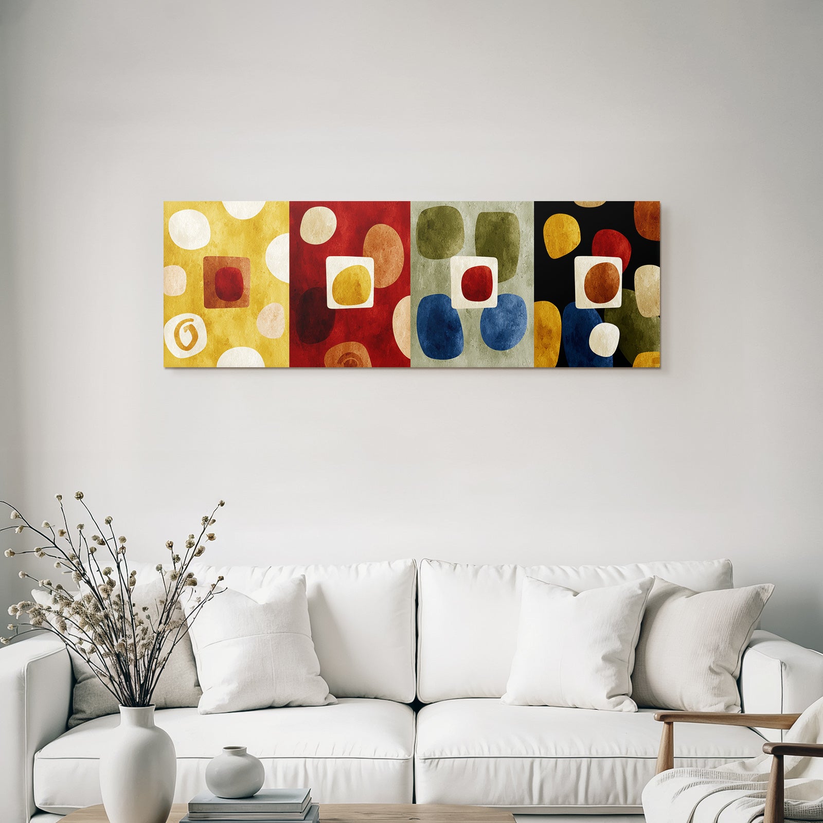 Abstraktes Design Geometrische Formen Farben