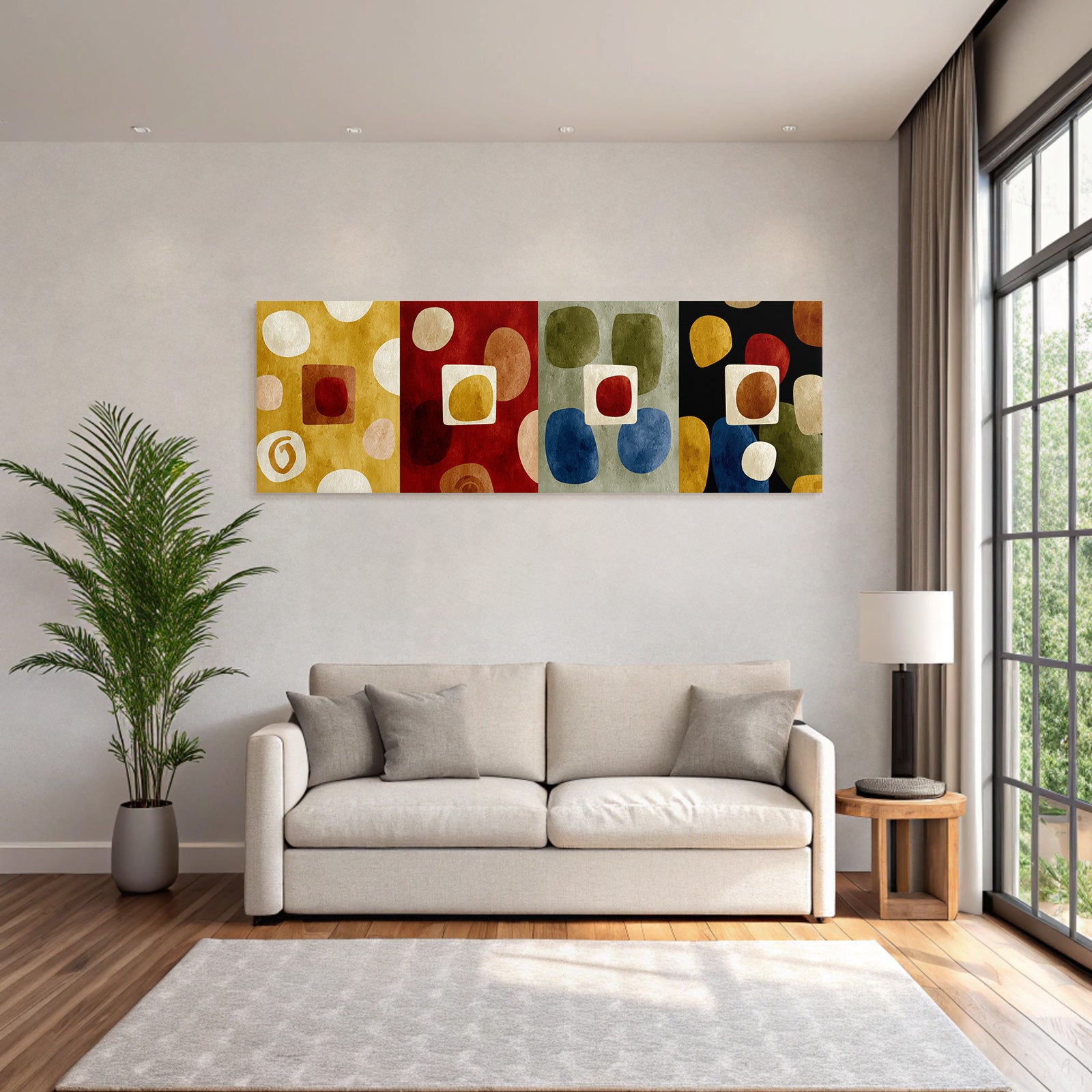 Abstraktes Design Geometrische Formen Farben