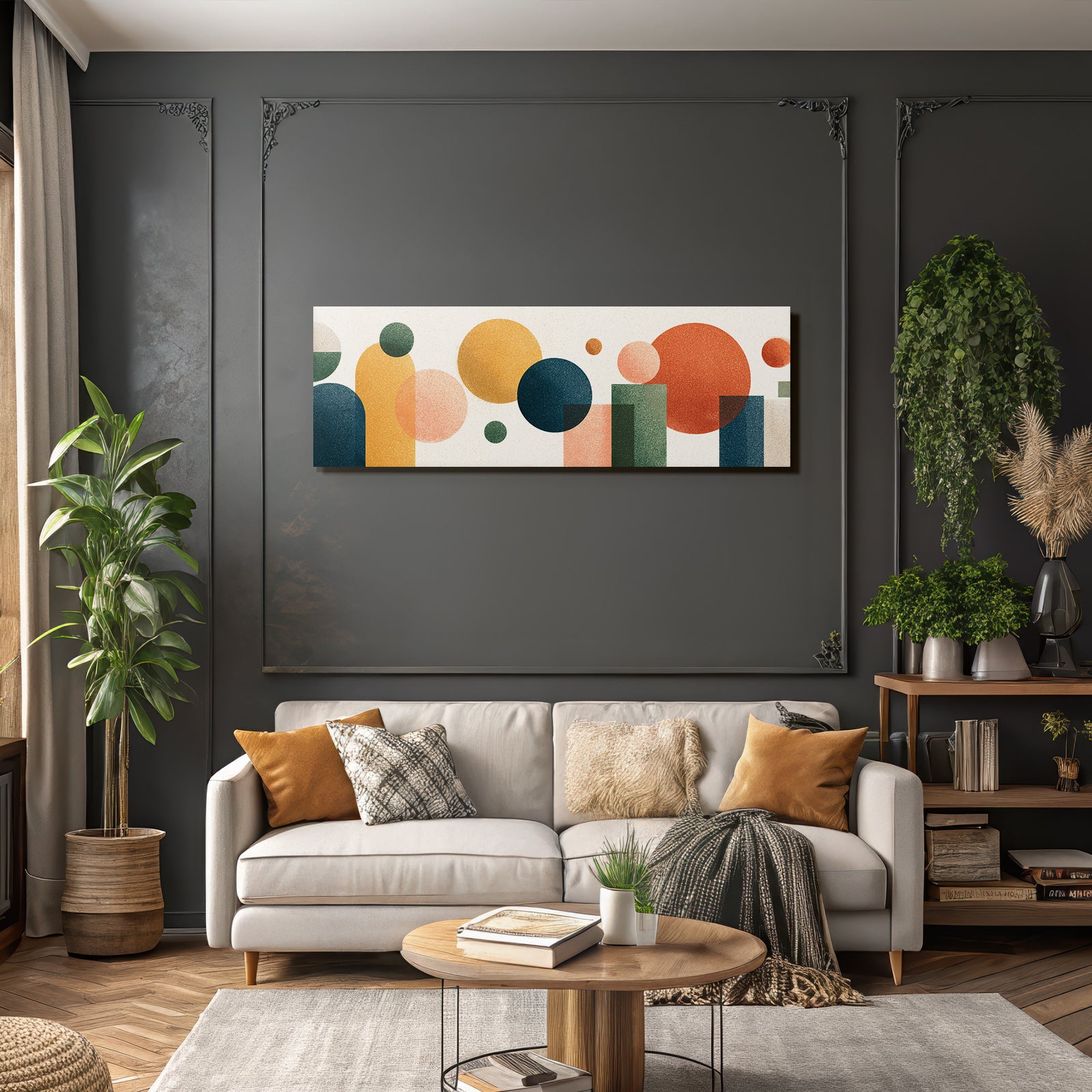 Abstrakte Formen Farben Hintergrund