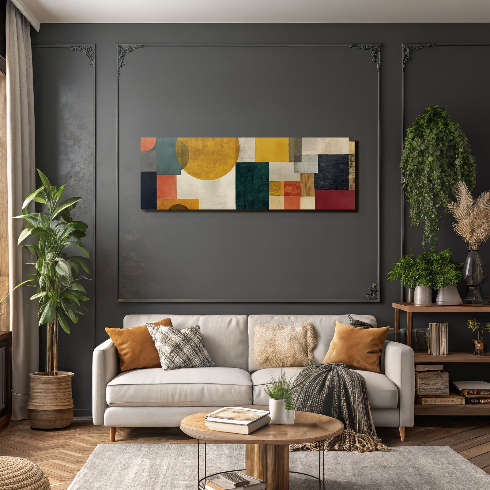 Abstrakte Geometrische Formen Farbe