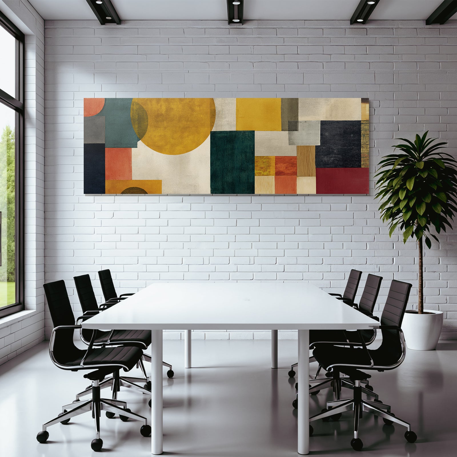 Abstrakte Geometrische Formen Farbe
