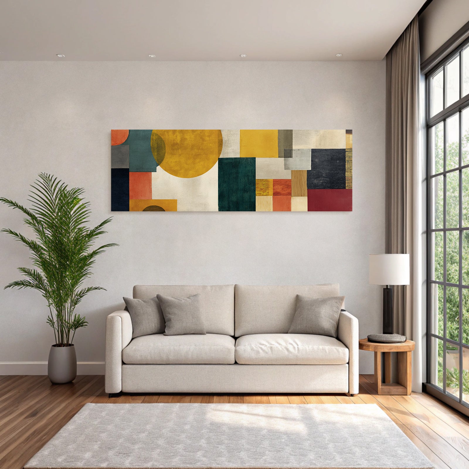 Abstrakte Geometrische Formen Farbe