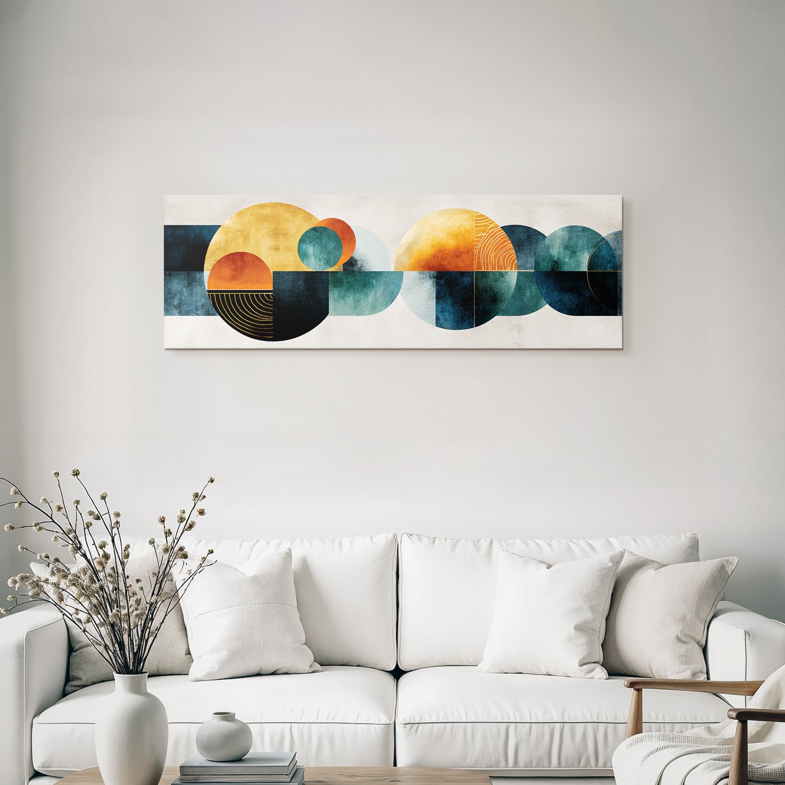 Abstrakte Geometrische Formen Kreise Und Bogen Erdige Farben Texturen