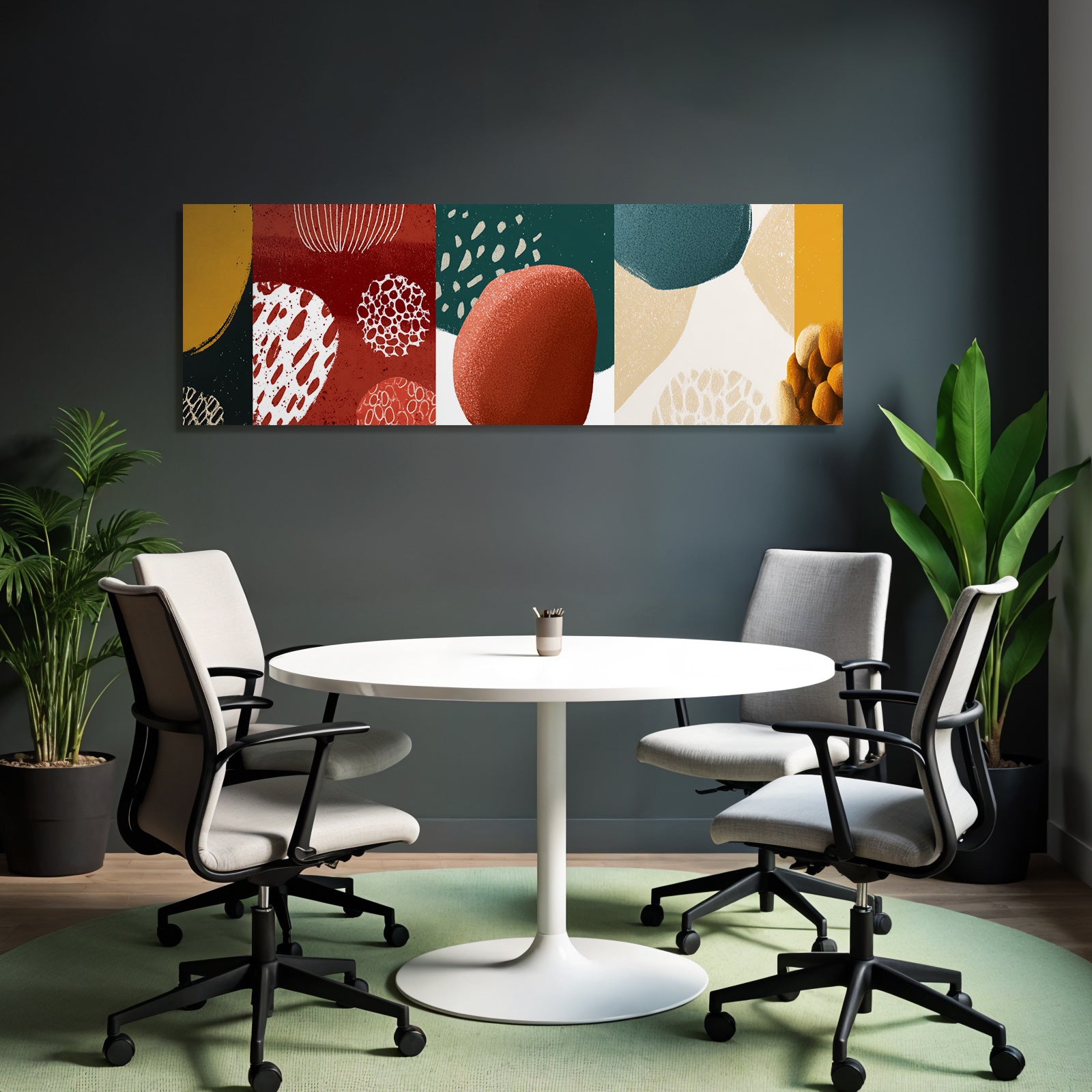 Abstrakte Illustration Farben Formen Texuren