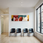 Abstrakte Illustration Farben Formen Texuren