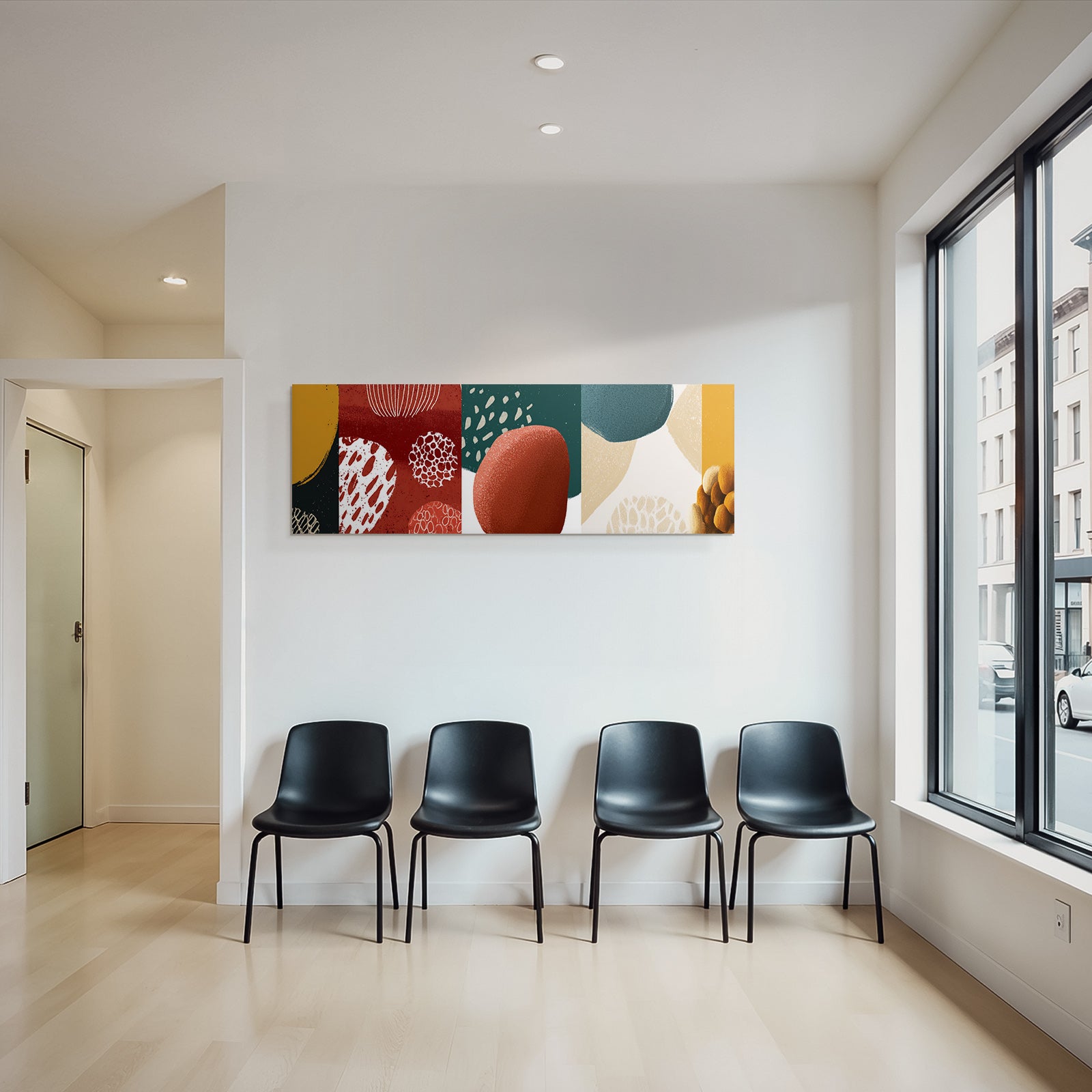Abstrakte Illustration Farben Formen Texuren
