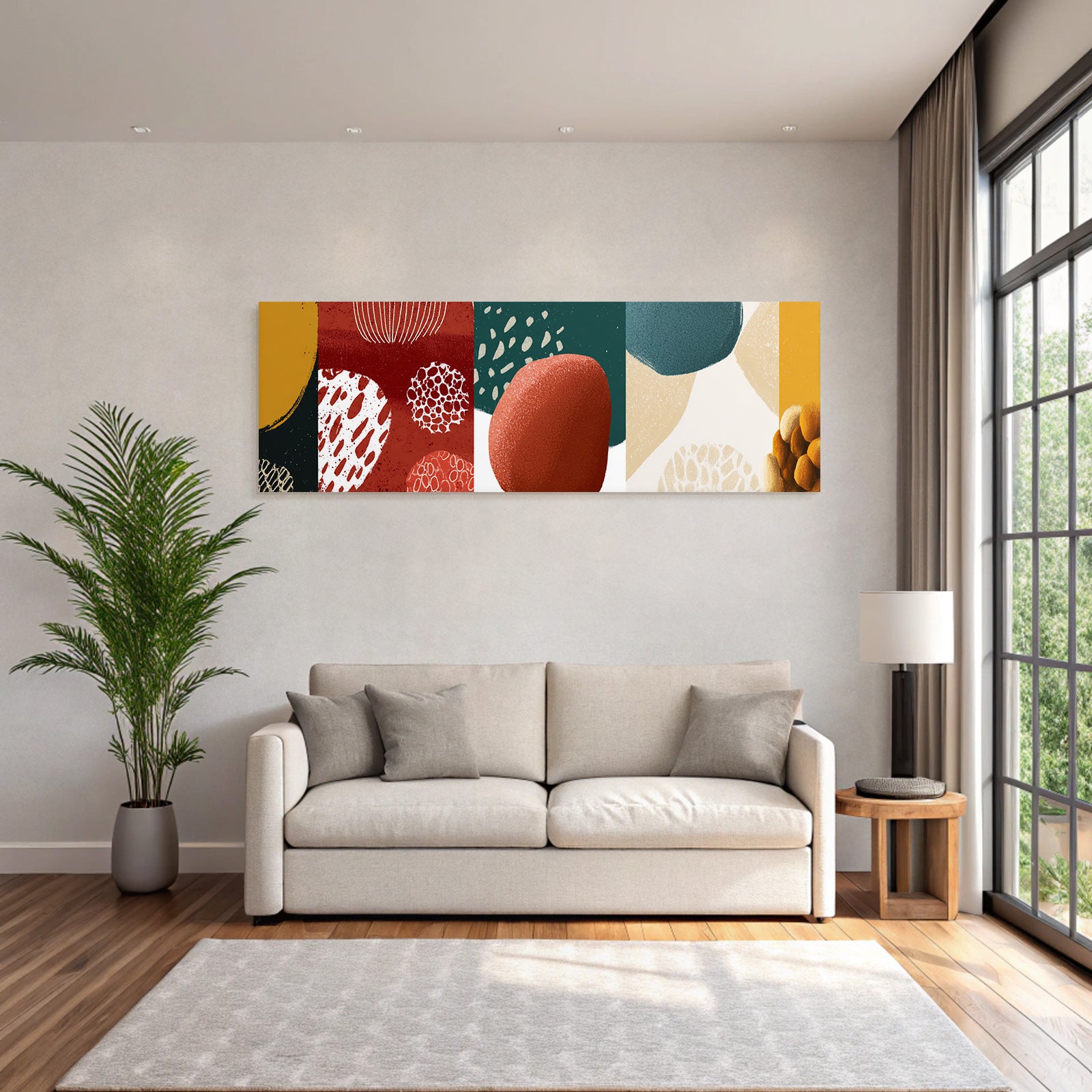 Abstrakte Illustration Farben Formen Texuren