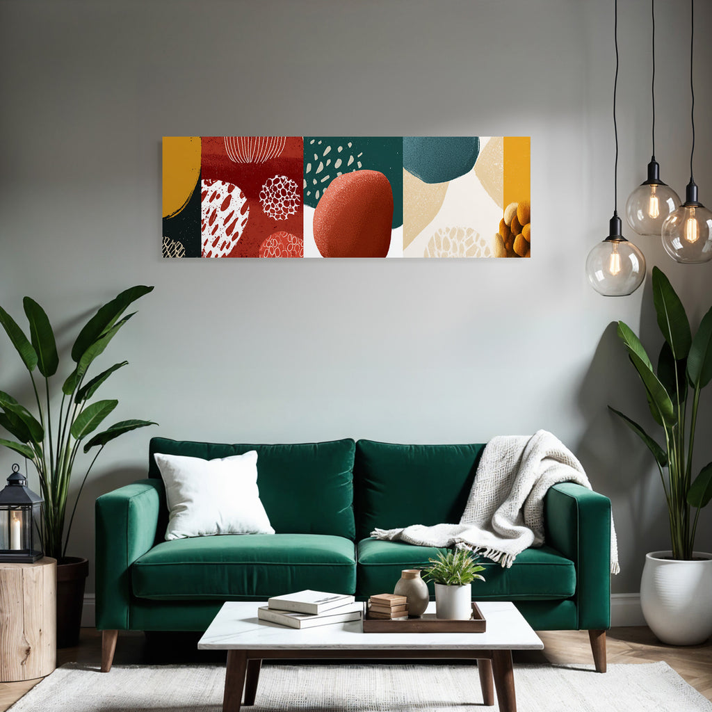 Abstrakte Illustration Farben Formen Texuren