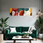 Abstrakte Illustration Farben Formen Texuren