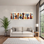 Abstrakte Illustration Figuren Objekte Formen Farben