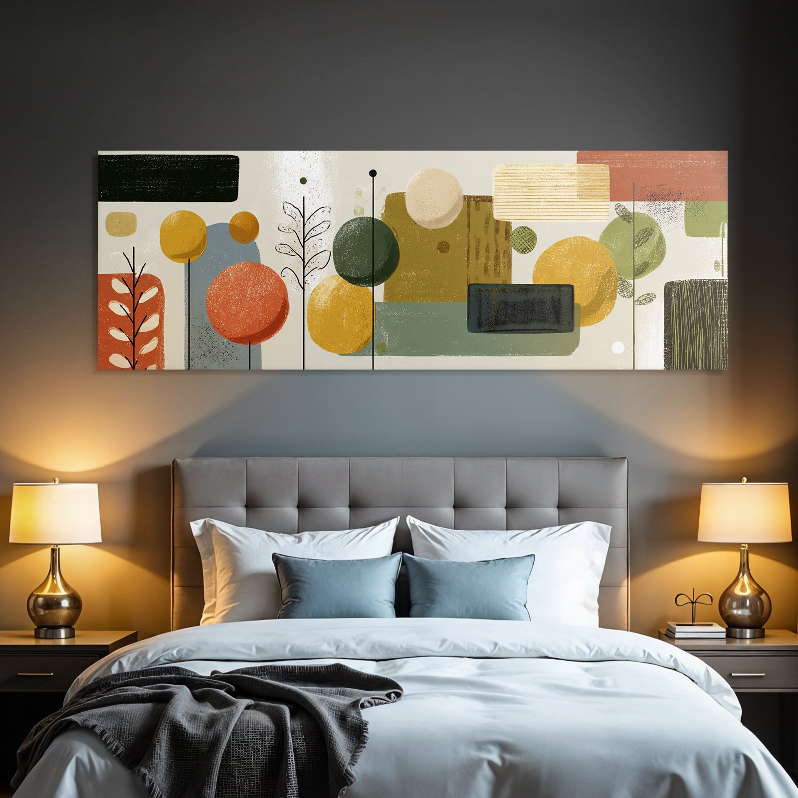 Abstrakte Illustration Mit Formen Farben Und Mustern