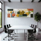 Abstrakte Illustration Mit Formen Farben Und Mustern