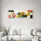 Abstrakte Illustration Mit Formen Farben Und Mustern