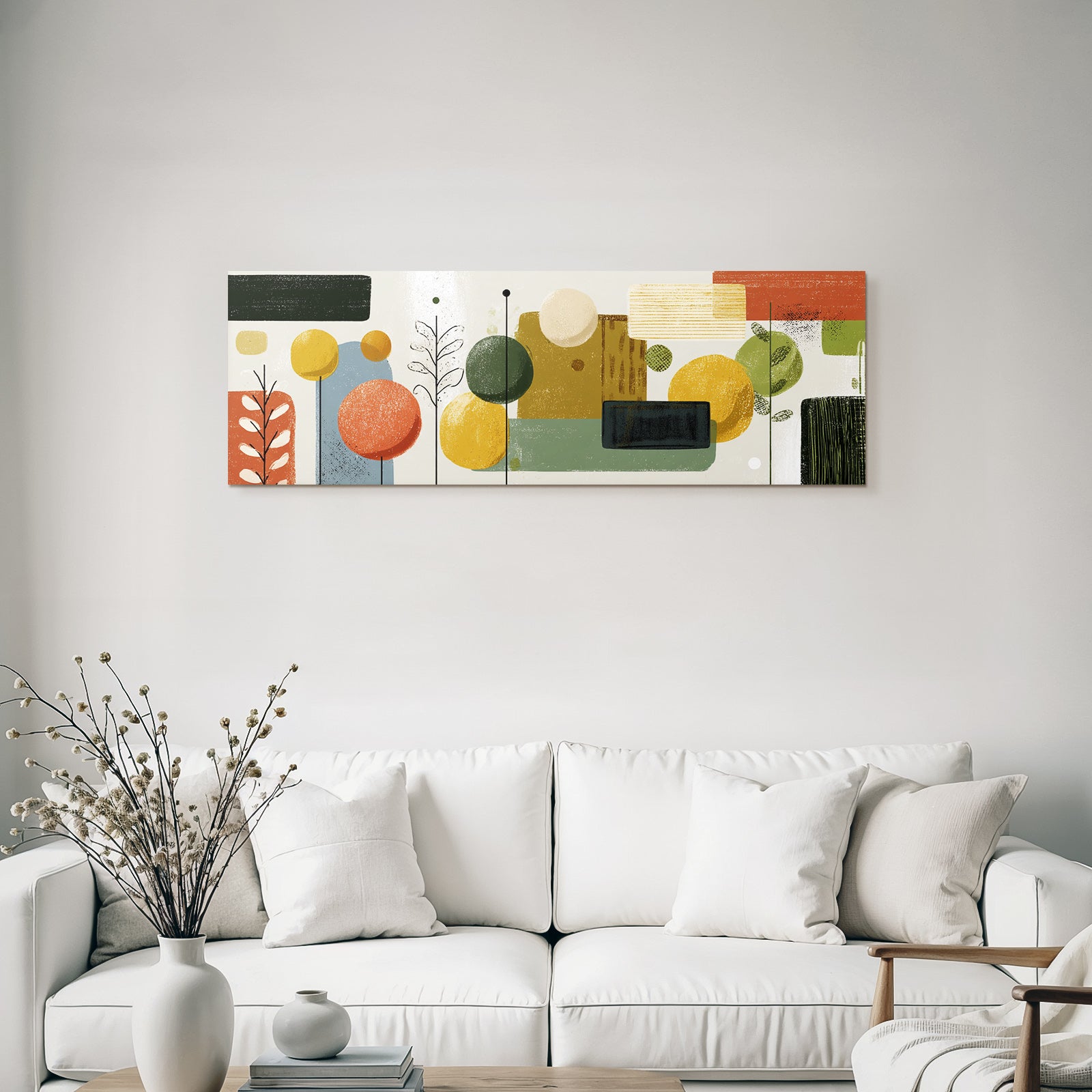 Abstrakte Illustration Mit Formen Farben Und Mustern
