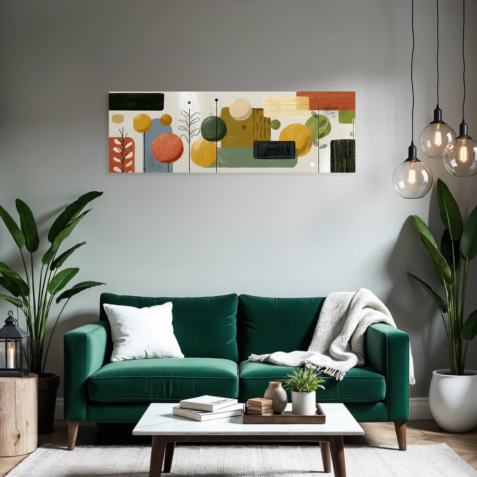 Abstrakte Illustration Mit Formen Farben Und Mustern